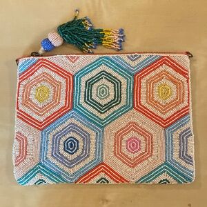 Anthropologie Kaleidoscope Beaded Clutch
